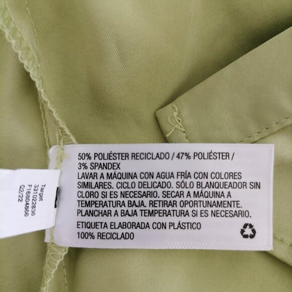 NWT Wild Fable Womens Sage Green Long Sleeve Collared Button Up Shirt Size XS - Picture 8 of 8